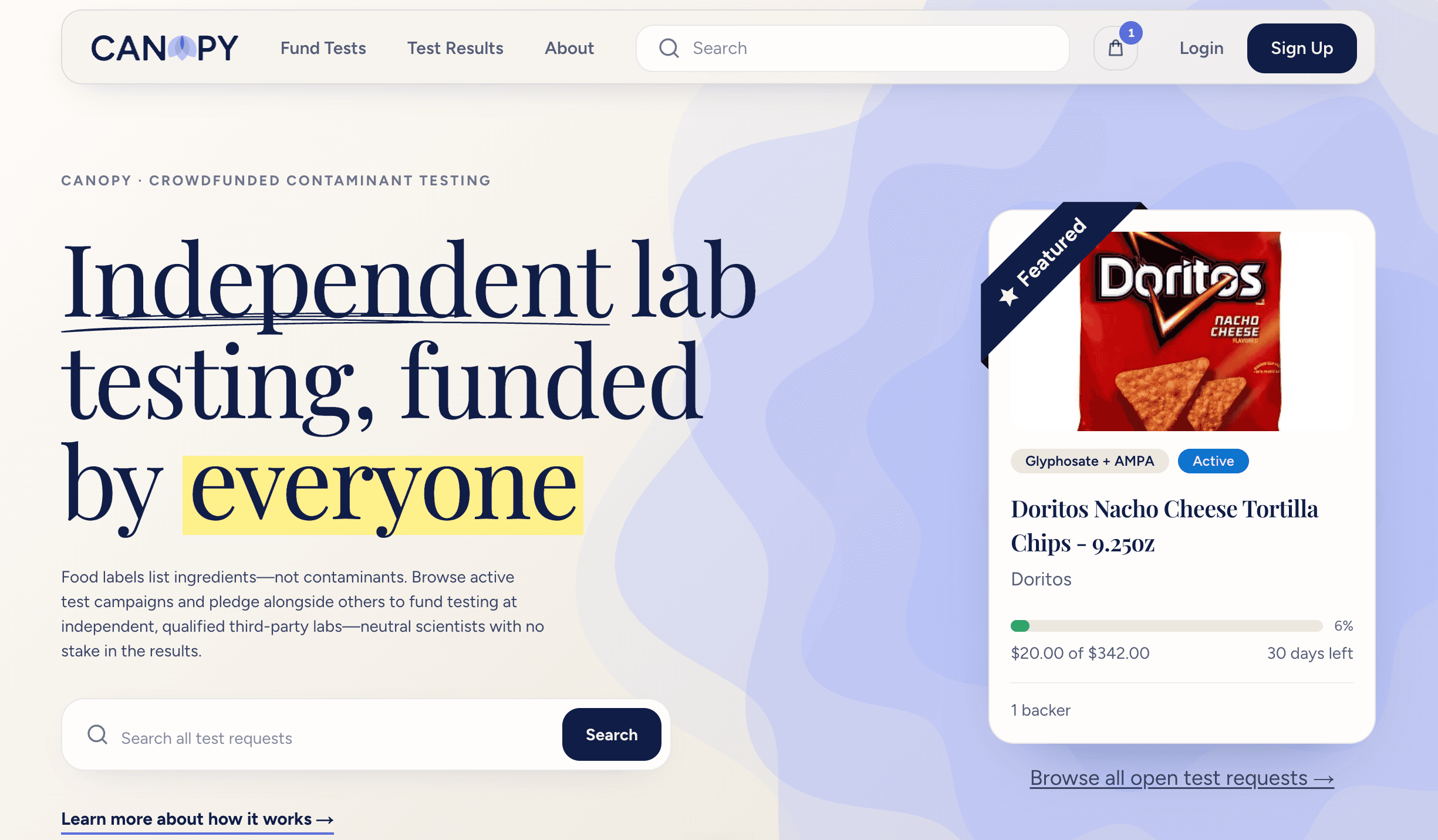 Canopy platform screenshot